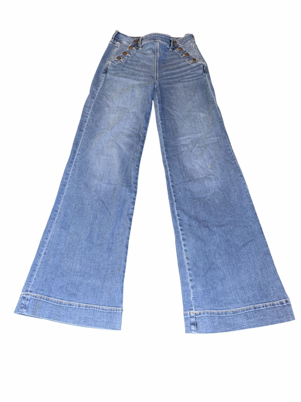 American Eagle Outfitters Light Blue Wide-Leg Flare Jeans